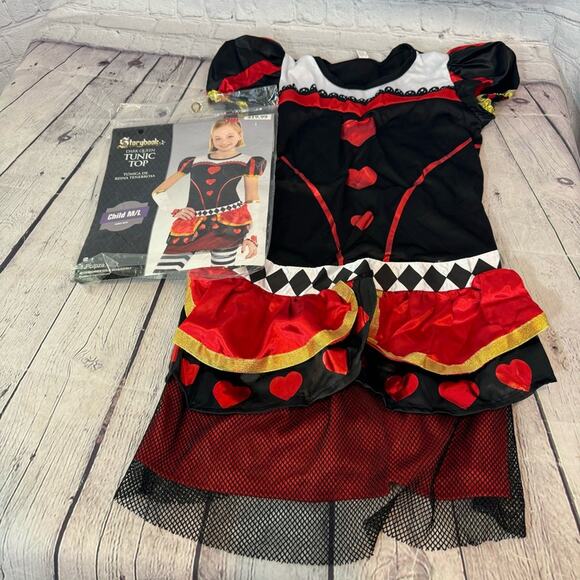 Storybook Costumes Dark Queen of Hearts Tunic Top Halloween Costume - Picture 1 of 5